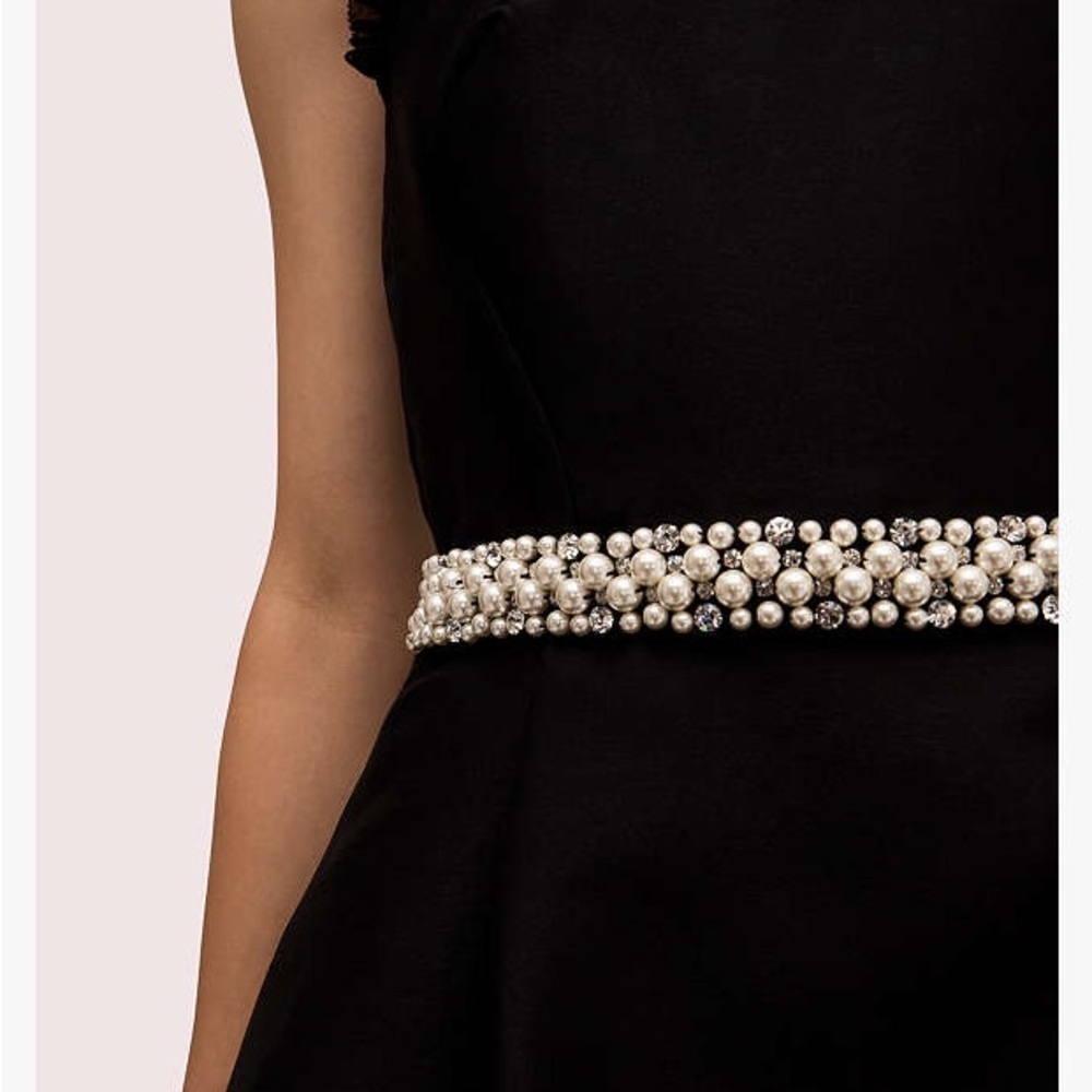 Kate Spade Pearl Crystal Mikado Dress - Picture 8 of 12